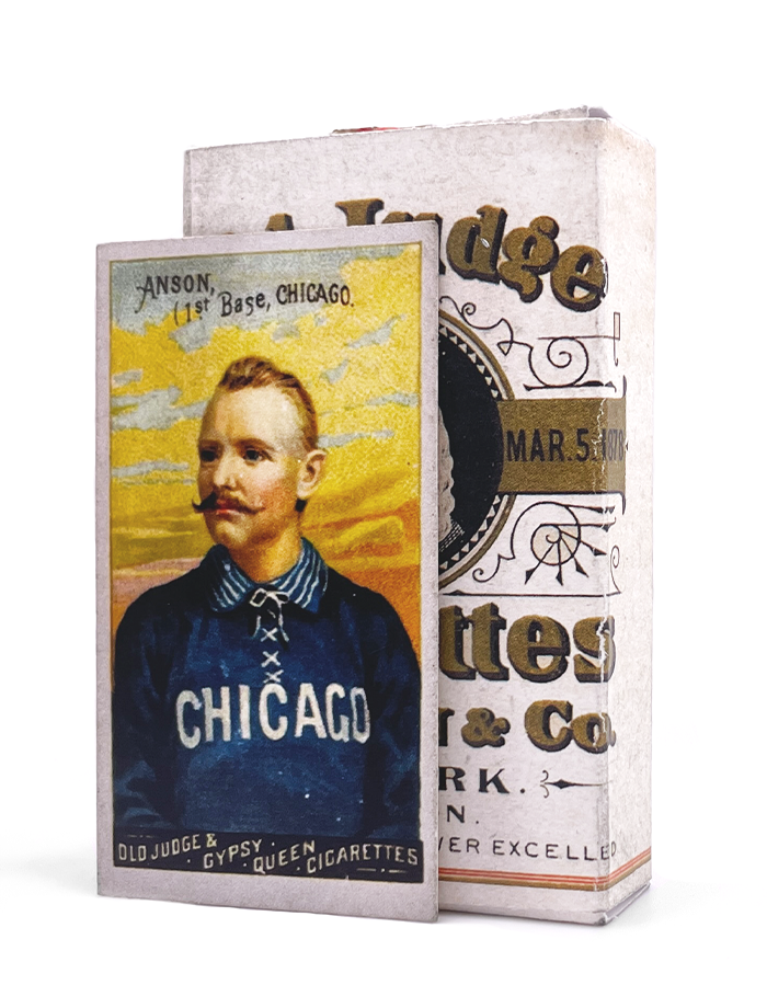 Old Judge 1888 Cigarette Pack - Cap Anson Baseball Card Old Judge 1888 Cigarette Pack - Cap Anson Baseball Card