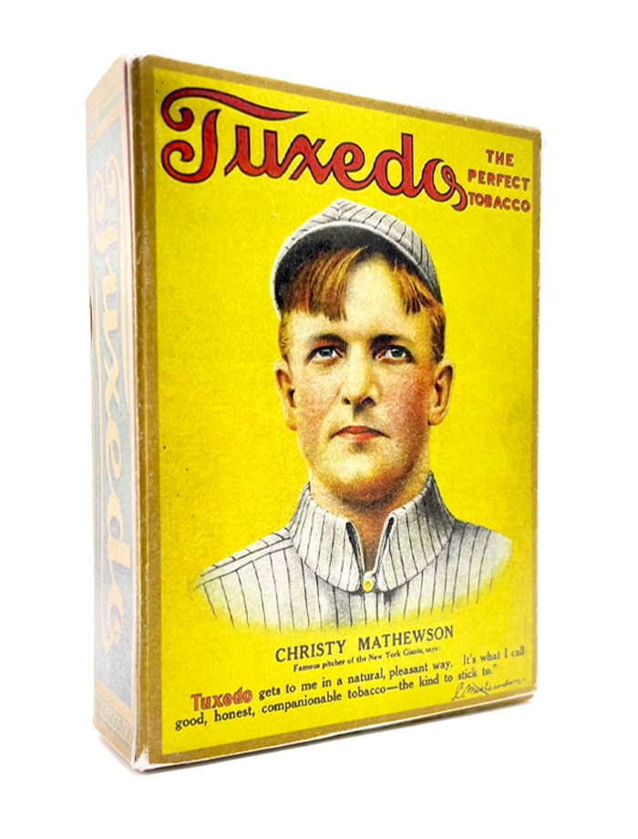 1910 tobacco card T206 Rebel Oakes Replica 1910 Christy Mathewson Tuxedo